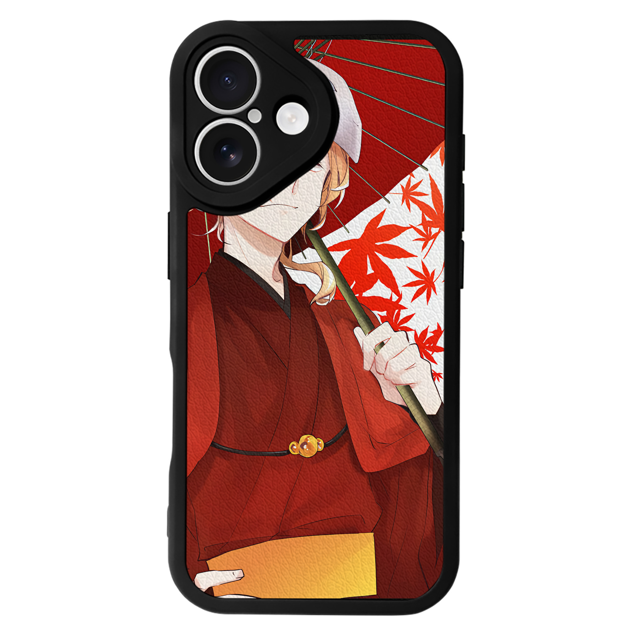 （画像用） 文豪ストレイドッグス Bungo Stray Dogs 【iPhone 16シリーズ対応】シリコンスマホケース（レザー調） 材質：シリコン